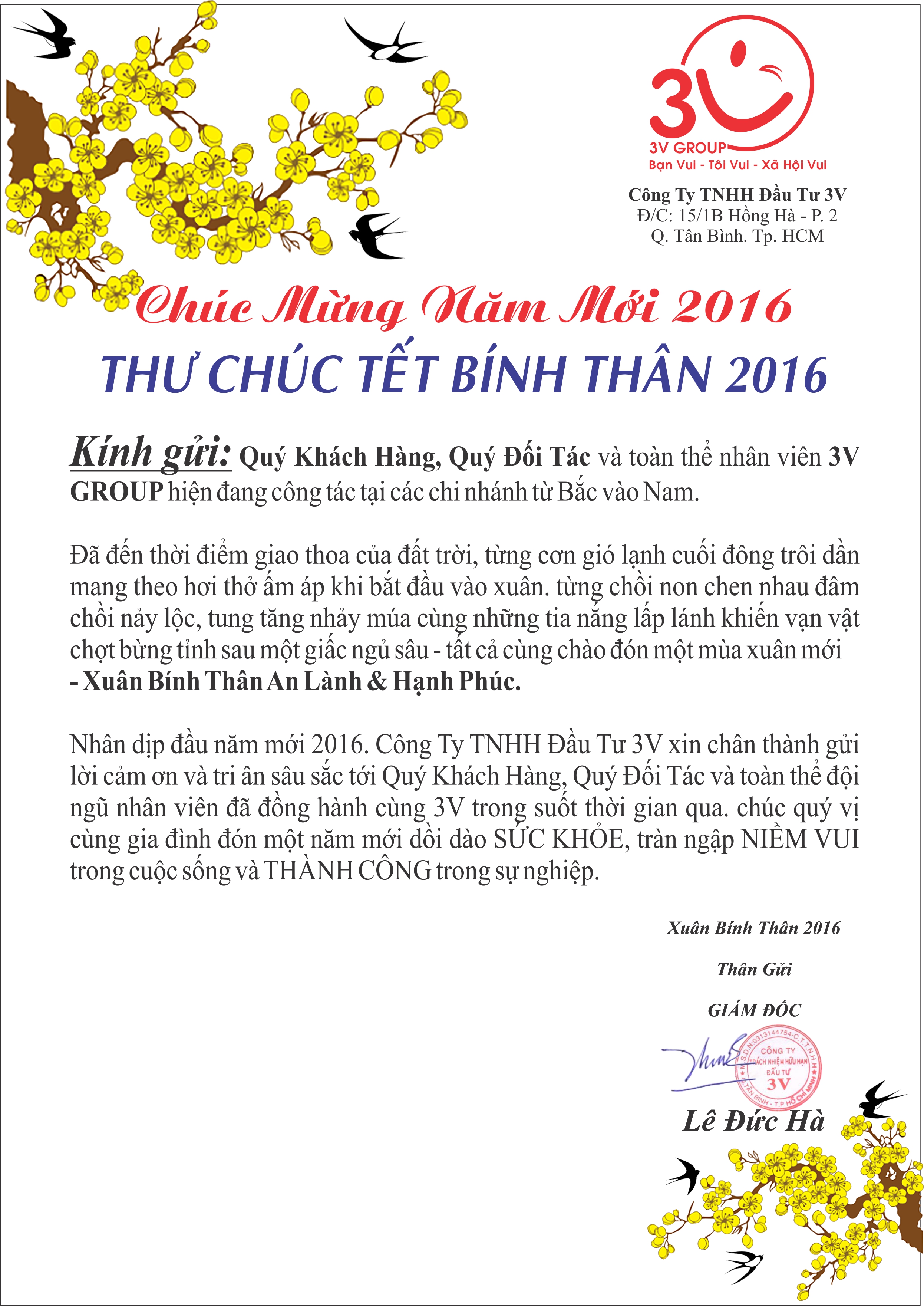 THU CHUC TET 2016