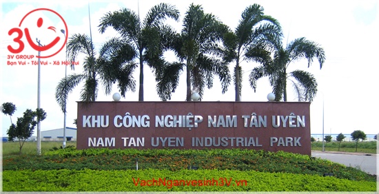 Thi công Vách vệ sinh 3V tại KCN Nam Tân Uyên – Bình Dương