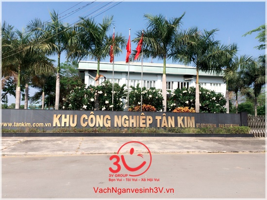 Vách ngăn vệ sinh 3V khảo sát công trình tại KCN Tân Kim tỉnh Long An
