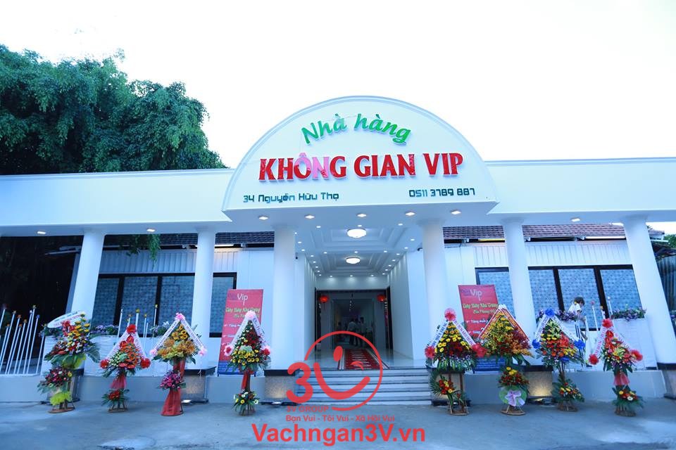 3V  thi công vách ngăn vệ sinh tại nhà hàng KHÔNG GIAN VIP – Tp. Đà Nẵng